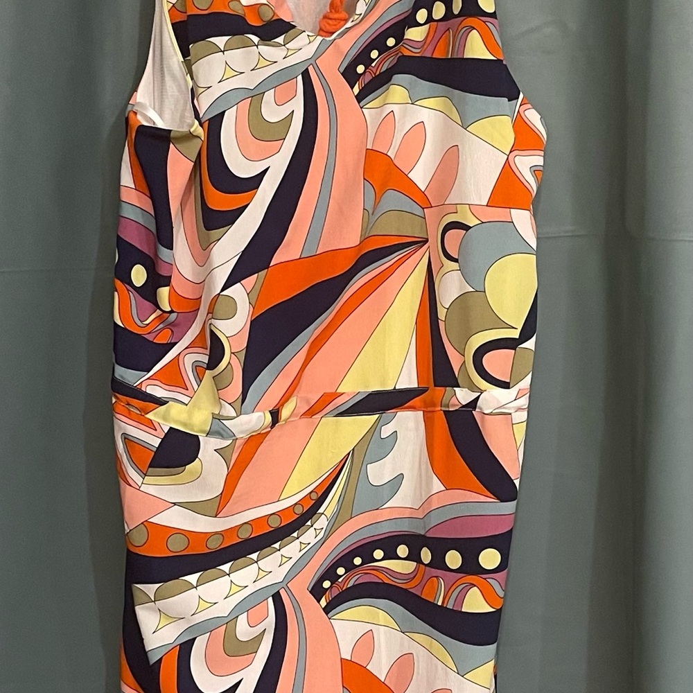 New Amelia coral and mint dress - Picture 2 of 6